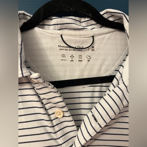 Abercrombie & Fitch Soft Air Knit Striped Polo - Picture 2 of 3